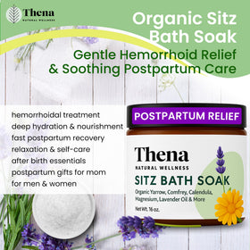 THENA Natural Wellness in a serene bathroom setting promoting relaxation and recovery
