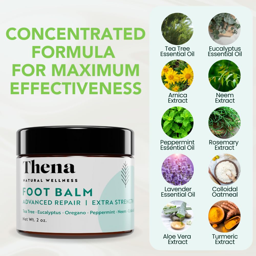 THENA in a nighttime foot-care routine promoting soft, repaired heels