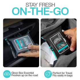 The Nobleman wipes inside a gym bag for quick after-training cleanup