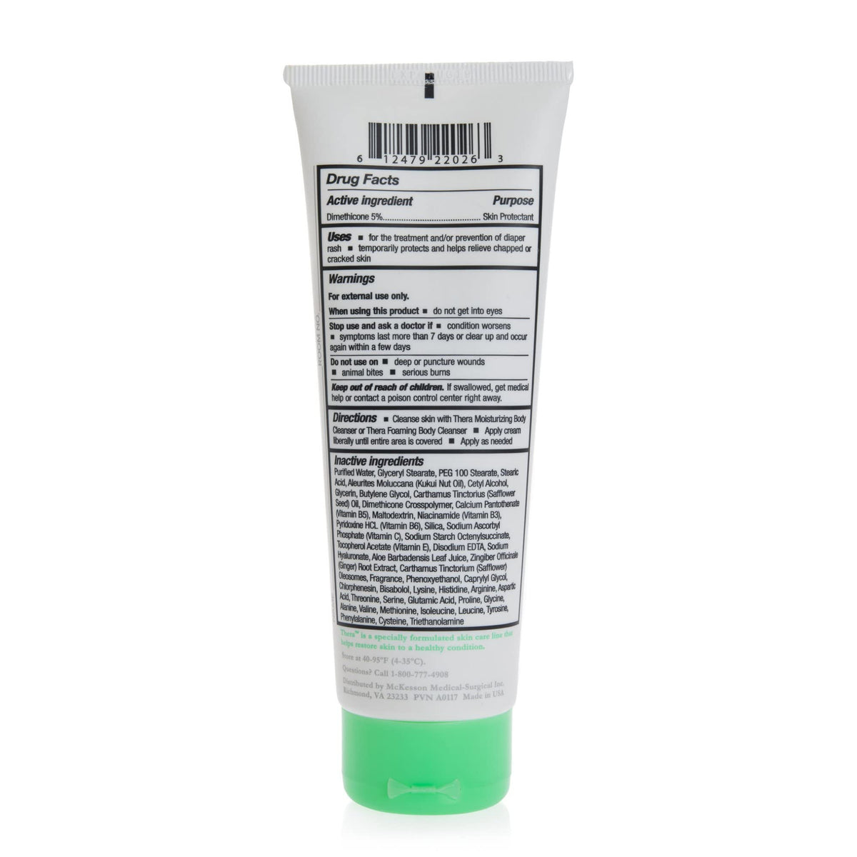 Thera botanical ingredients display with chamomile and ginger for calming effect