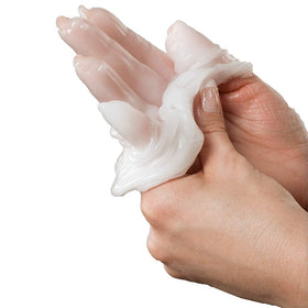 Therabath pliable wax ball used for hand exercise to improve grip