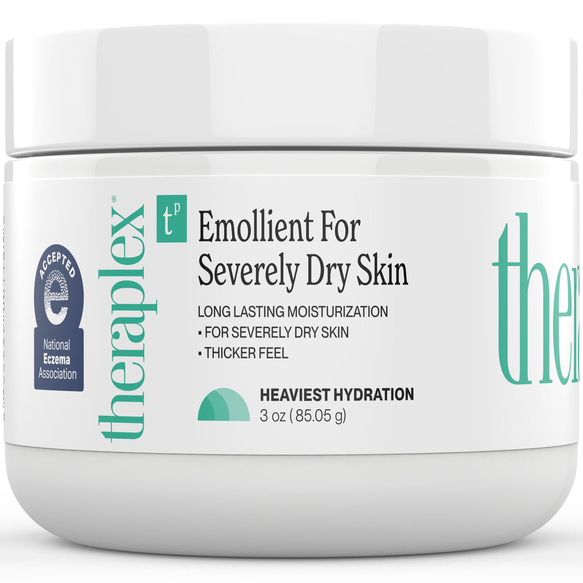 Theraplex emollient front tube showing 3 oz and label benefits