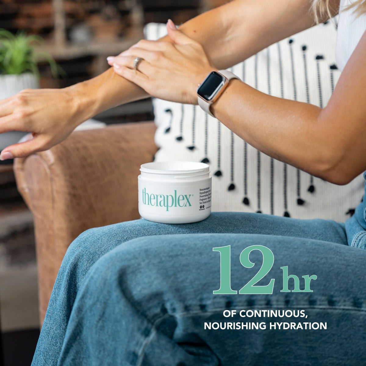 Theraplex emollient ingredient label highlighting key components