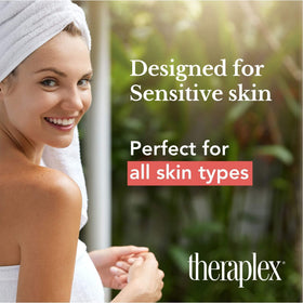 Theraplex alongside dermatologist card indicating clinical recommendation