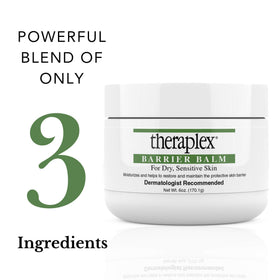 Theraplex ingredient label close-up highlighting fragrance-free formulation