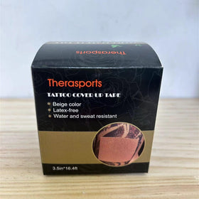 Therasports adhesive backing peel detail showing easy application and secure hold