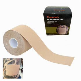 Therasports front packaging showing roll and light beige shade for discreet coverage