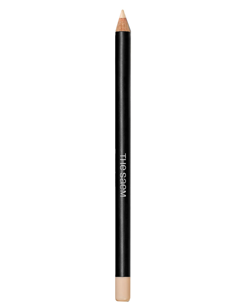 THESAEM pencil front view showing slim design and precise applicator benefit