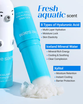 THESAEM hydrating stick roller tip demonstrating cooling, easy application benefit