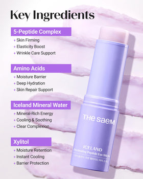 THESAEM ingredient arrangement of glacial water peptides and berry extracts