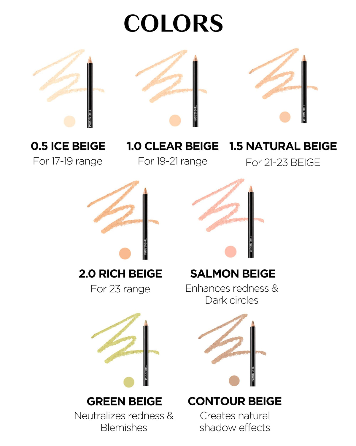 THESAEM Ice Beige swatches on arm showing color match for light skin