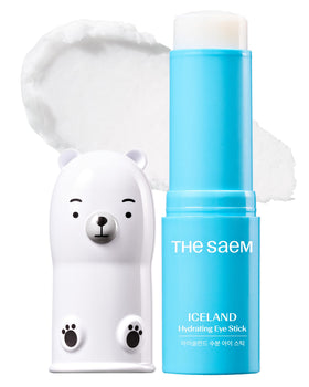 THESAEM front packaging showing full eye stick and label benefits