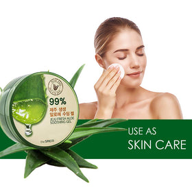 THESAEM gel applied on arm showing cooling relief and softening