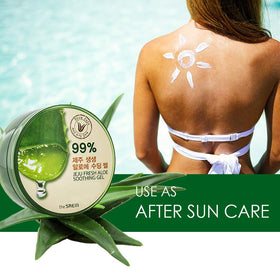 THESAEM gel used in hair demonstrating improved softness and shine