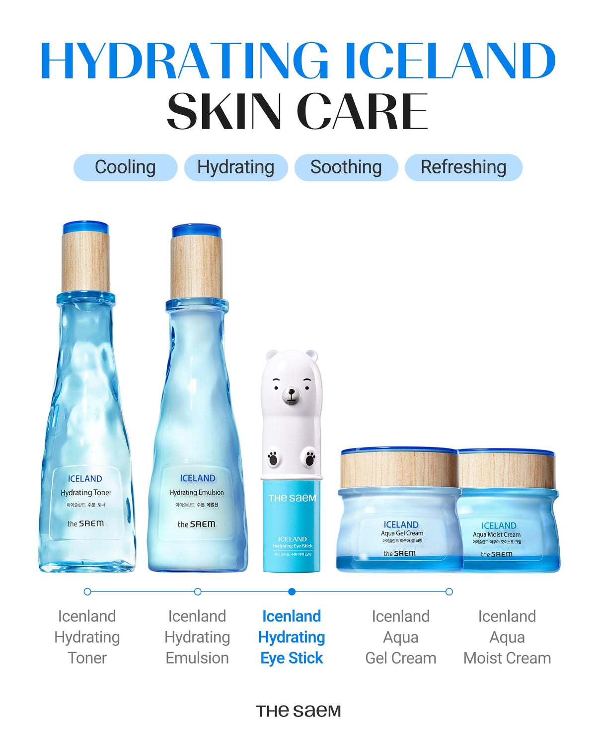THESAEM lifestyle morning refresh with eye stick for quick de-puffing