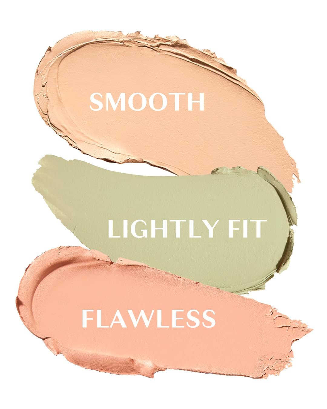 THESAEM swatches on arm comparing three shades to match light skin tone for customization