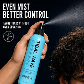 THESALONGUY lifestyle shot on beach conveying fresh scent and vibe