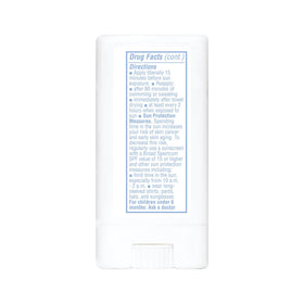 THINK Thinksport stick label close-up showing reef-safe and clean-ingredient benefits