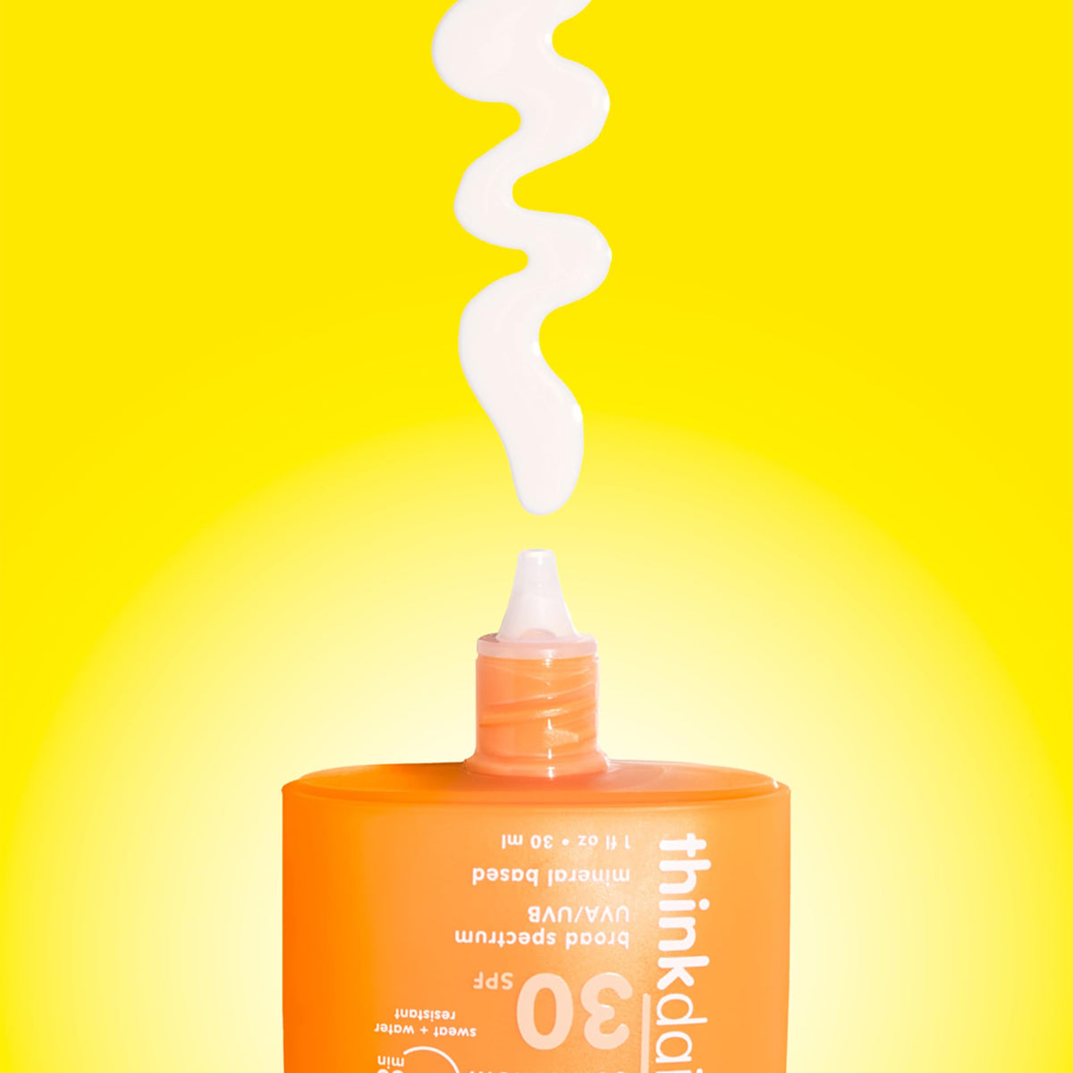 THINK applying thinkdaily under makeup to show smooth layering benefit