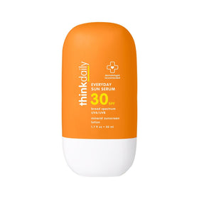 THINK thinkdaily front tube showing product name and SPF, ideal daily protection