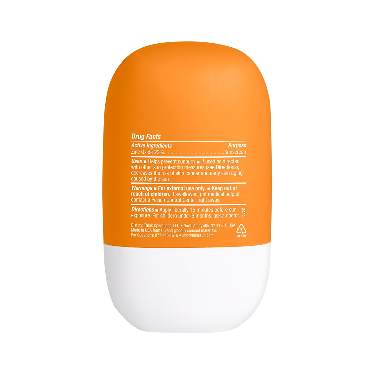 THINK person applying thinkdaily outdoors showing everyday sun protection