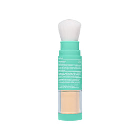 THINK powder texture in hand highlighting lightweight, translucent coverage