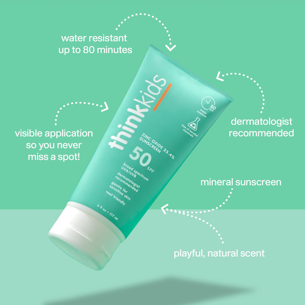 THINK thinkkids creamy texture close-up demonstrating quick absorption