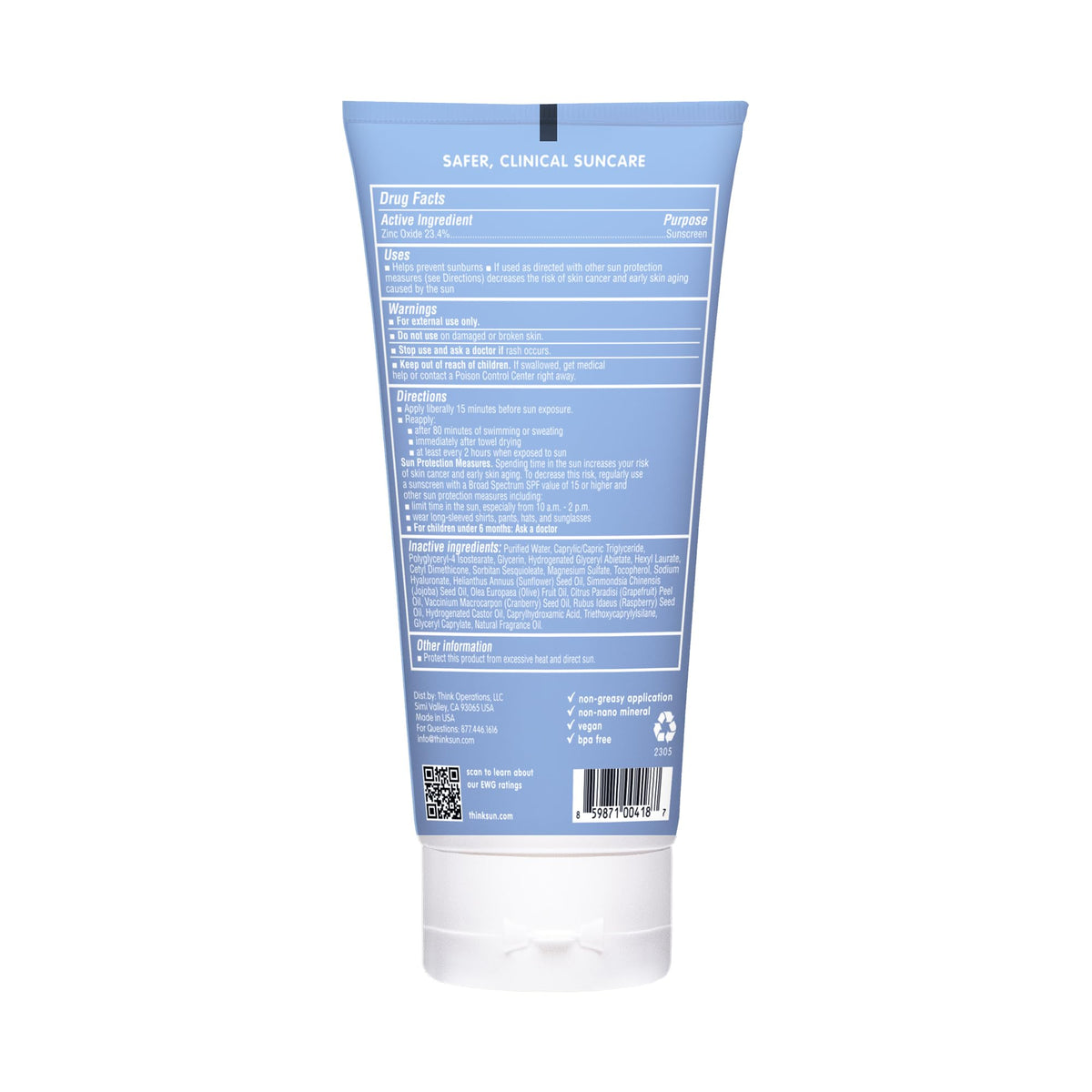 Thinksport applying on arm outdoors demonstrating non-greasy finish for athletes