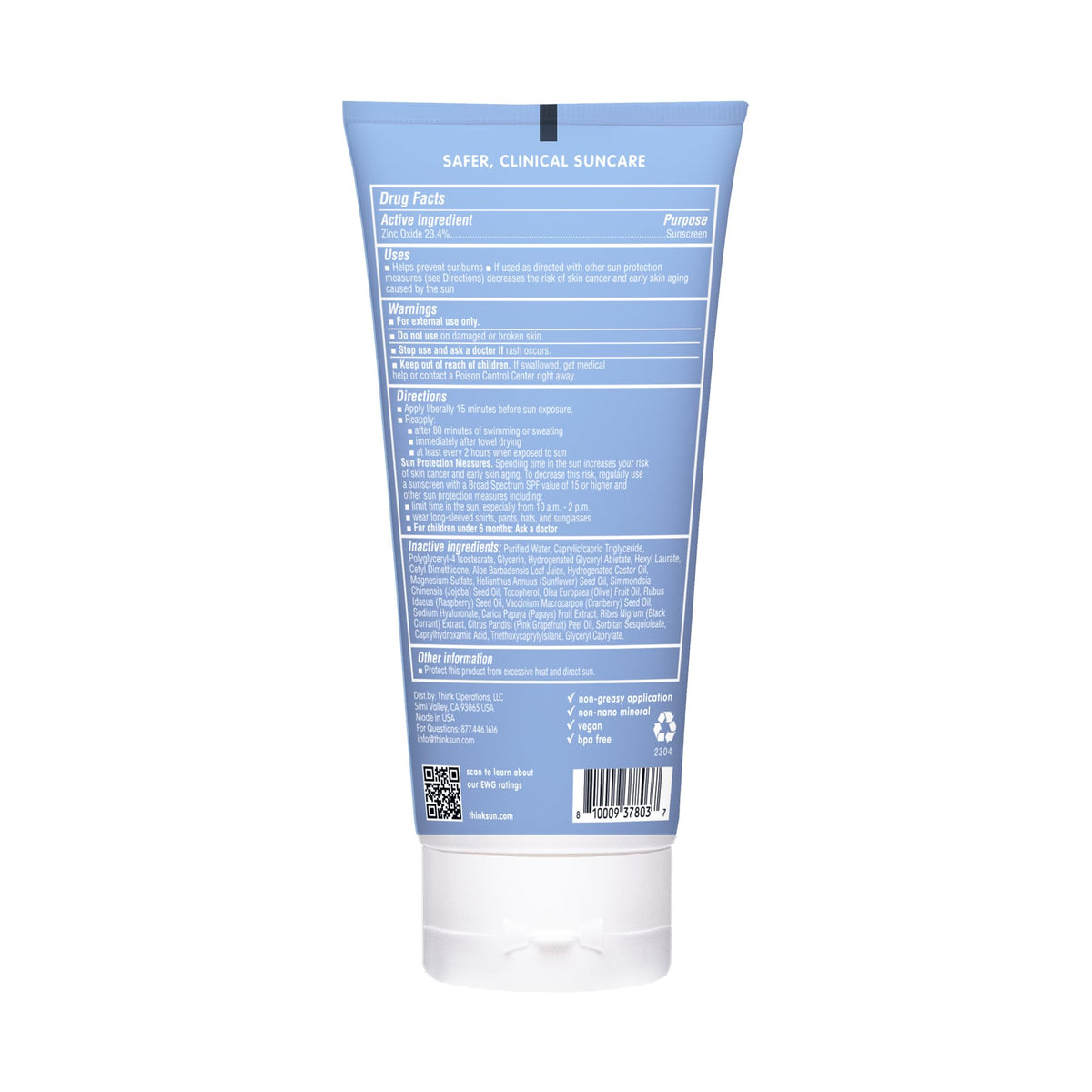 Thinksport being applied to face and hands for quick, even coverage benefit