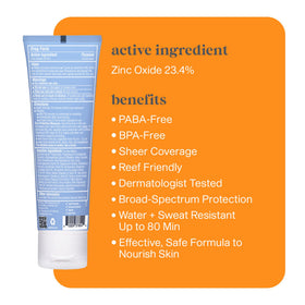 Thinksport applied on forearm demonstrating fast-absorbing, non-greasy feel