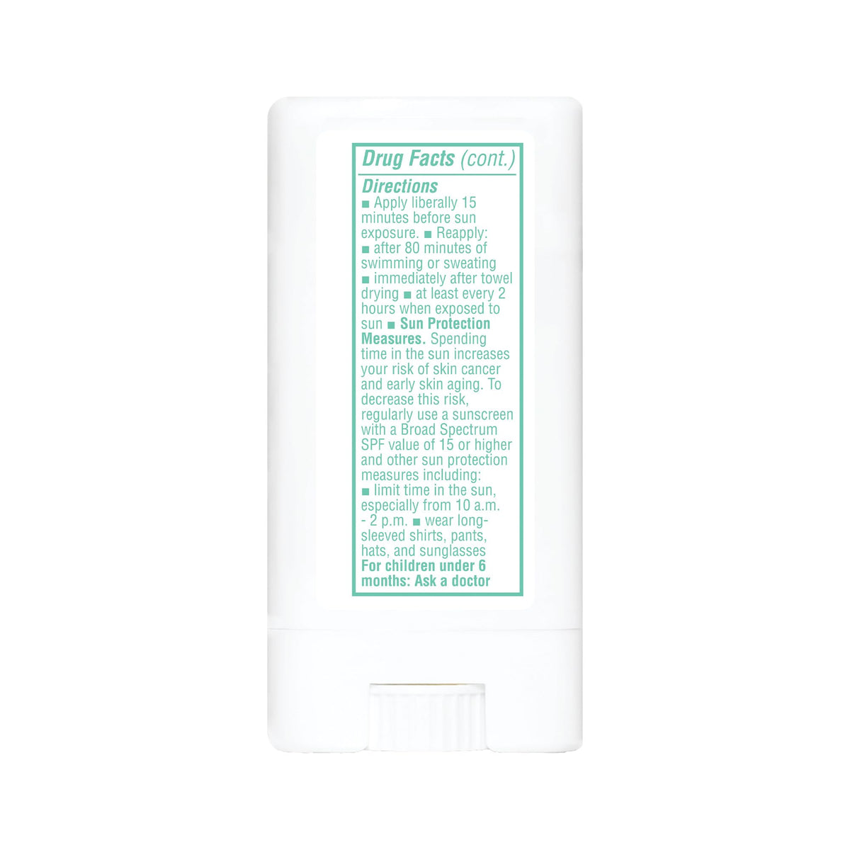Thinksport kids stick opened top with product exposed—fast direct application