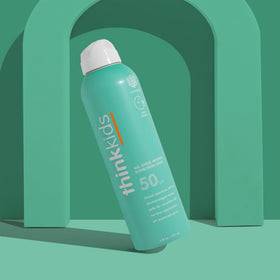 Thinksport lotion texture closeup highlighting non-greasy, all-sheer finish