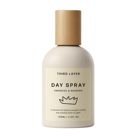 Third Layer front view of bottle showing label and scent benefits