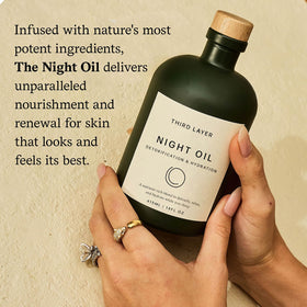 Third Layer frankincense resin and botanicals, conveys natural calming scent