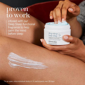 THISWORKS open jar whipped texture close-up illustrating smooth, fast-absorbing cream