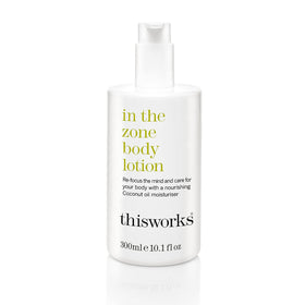 THISWORKS front packaging showing bottle and clear branding for easy identification