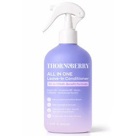 THORN & BERRY front label bottle showing product benefits and lightweight formula