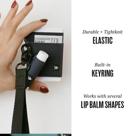 Thread Wallets elastic texture close-up highlights stretchy fabric for secure grip