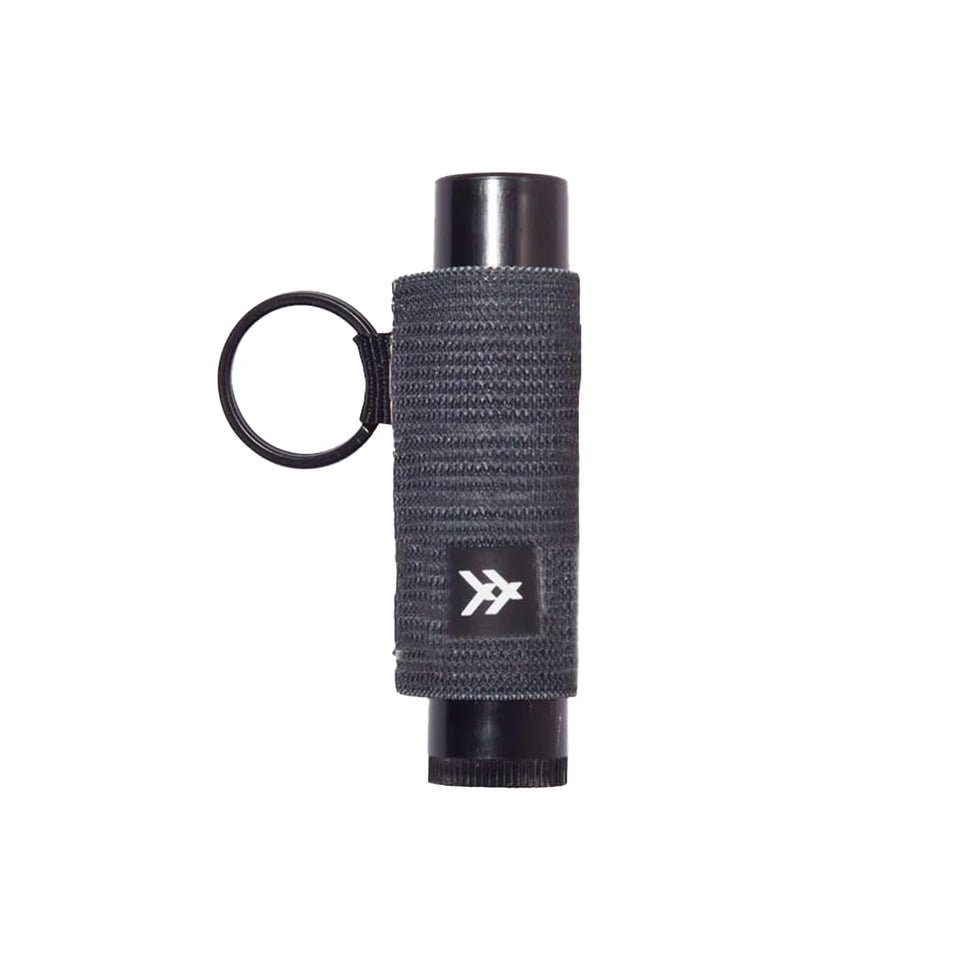 Thread Wallets black holder front view shows compact design and secure hold benefit