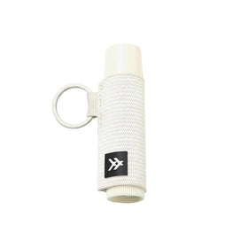 Thread Wallets off-white holder front view showing clip-on convenience