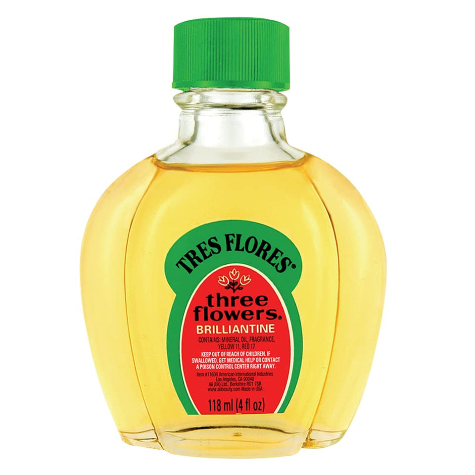 Three Flowers bottle front view showing elegant label and portable styling benefit