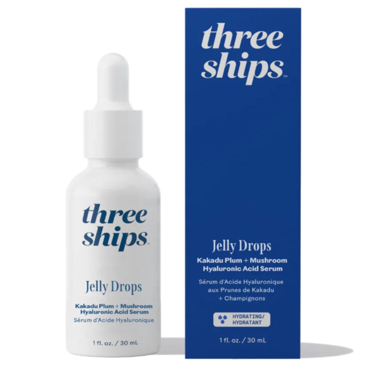 Three Ships front packaging showing bottle and label benefiting easy identification