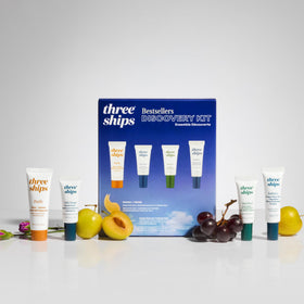 Three Ships Jelly Drops serum gel texture showing deep hydration benefit
