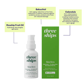 Three Ships bottle on bathroom counter presenting everyday routine suitability