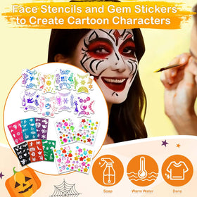 Thrilez applied to child as butterfly design demonstrating easy application and bright results