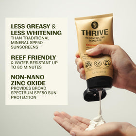 Thrive Natural Care creamy texture close-up demonstrating smooth absorption
