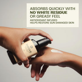 Thrive Natural Care close-up texture highlighting fast-absorbing feel