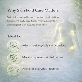 THUIOP Healora applied under-breast demonstrating reduced friction benefit
