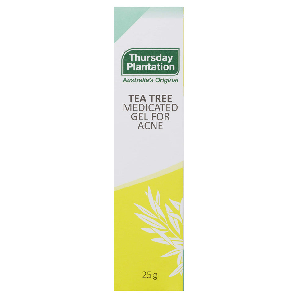 Thursday Plantation tea tree gel front tube compact travel-friendly acne treatment