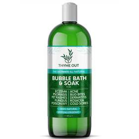 Thyme Out front label 16oz bottle shows product name and calming benefits